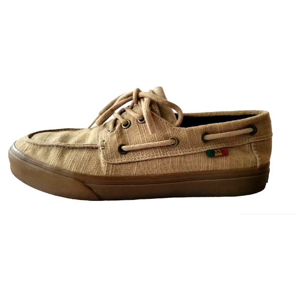 Vans Off the Wall SF Hemp Khaki/Gum/Rasta Men Shoes Size US 8